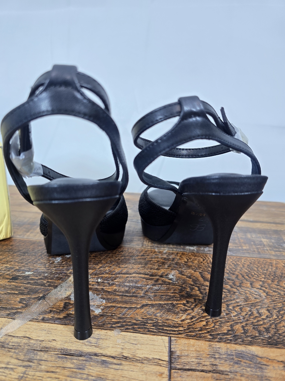 Cosy Island Ankle Women's Black High Heel Platform Slingback Pumps Size 7 - Picture 9 of 12